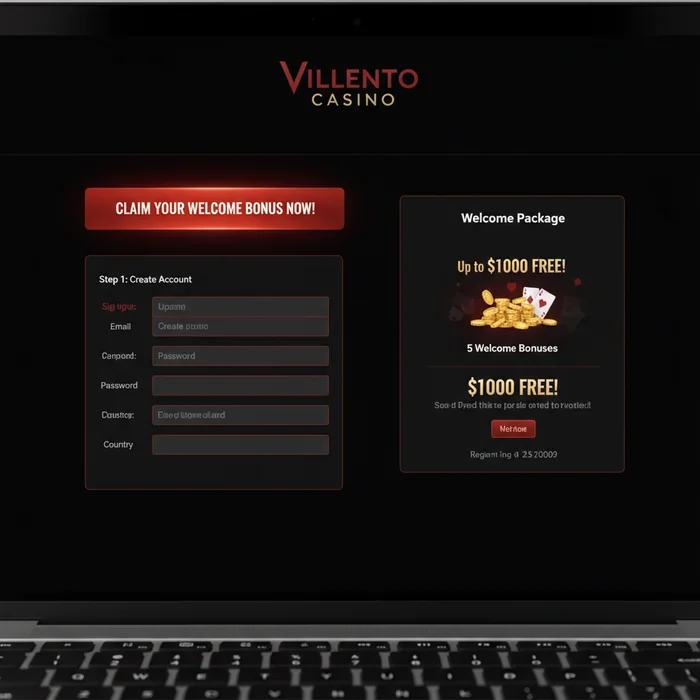 Inscription au Villento Casino